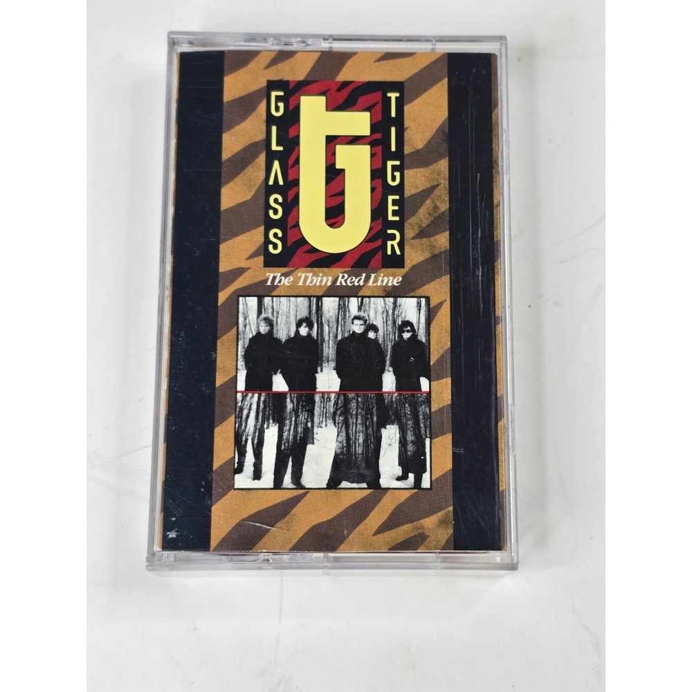 GLASS TIGER The Thin Red Line 4XT53032 Cassette Tape Hair Band Vintage Canada